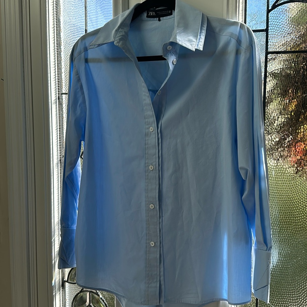 Zara Blue Blouse